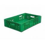 Ящик 600*400*135 мм. для овощей, перфорир. зеленый /1/