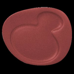 NFNBFP24DR Тарелка овальная  24x20 см., с 2 зонами, фарфор, NeoFusion Magma(красный), RAK Porcelain,, шт