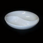ACYY01 Тарелка круглая  d=10 см., (менажница) 2 секции, фарфор, Minimax, RAK Porcelain, ОАЭ, шт