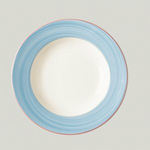BADP23D54 Тарелка круглая, борт-голубой d=23 см., глубокая, фарфор, Bahamas 2, RAK Porcelain, ОАЭ, шт