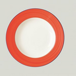 BADP23D56 Тарелка круглая, борт-красный d=23 см., глубокая, фарфор, Bahamas 2, RAK Porcelain, ОАЭ, шт