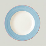 BAFP27D54 Тарелка круглая, борт-голубой d=27 см., плоская, фарфор, Bahamas 2, RAK Porcelain, ОАЭ, шт