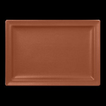 NFCLRP33BW Тарелка прямоугольная  33x23 см., плоская, фарфор, NeoFusion Terra(коричневый), RAK Porce, шт