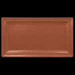 NFCLRP38BW Тарелка прямоугольная  38x21 см., плоская, фарфор, NeoFusion Terra(коричневый), RAK Porce, шт
