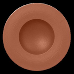 NFGDDP23BW Тарелка круглая  d=23 см., 220мл, глубокая, фарфор, NeoFusion Terra(коричневый), RAK Porc, шт
