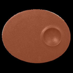 NFMROP18BW Тарелка овальная  18х11 см., плоская, фарфор, NeoFusion Terra(коричневый), RAK Porcelain,, шт