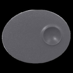 NFMROP18GY Тарелка овальная  18х11 см., плоская, фарфор, NeoFusion Stone(серый), RAK Porcelain, ОАЭ, шт