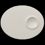 NFMROP18WH Тарелка овальная  18х11 см., плоская, фарфор, NeoFusion Sand(белый), RAK Porcelain, ОАЭ, шт
