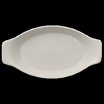 NFOPOD25WH Тарелка овальная -кроншель 25х14 см., , фарфор, NeoFusion Sand(белый), RAK Porcelain, ОАЭ, шт
