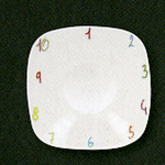 SK15022001 Тарелка квадратная 15 см., плоская, фарфор, Skola, RAK Porcelain, ОАЭ, шт
