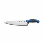 8321T05BL Нож кухонный поварской, L=21см.,  нерж.сталь,ручка- пластик, вставка голубая