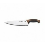 8321T61BR Нож кухонный поварской, L=25см., нерж.сталь,ручка- пластик , вставка коричневая