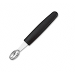 9100G03 Нож кухонный - выемка овальная, 17х28мм   см., лезвие- нерж.сталь,ручка- пластик,цвет черн