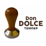 Темпер для кофе Don Dolce 57 мм оранж.,дерево/нерж