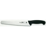 8321T59 Нож кухонный для хлеба лезвие широкое, L=25см., нерж.сталь, ручка пластик, цвет черный