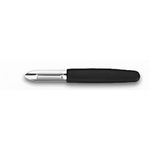 9100G07 Нож кухонный - овощечистка ручная, .см., лезвие- нерж.сталь,ручка- пластик,цвет черный