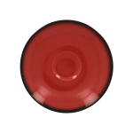 LECLSA15RD Блюдце круг. d=15 см, для чашки 20,23 cl, фарфор, цвет красный, Lea