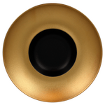 MFFDGD29GB Тарелка круглая,"Gourmet",борт- цвет золотой d=29  см., глубокая, фарфор, Metalfusion, RA, шт