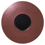 MFFDGF29BB Тарелка круглая,борт- цвет бронзовый d=29  см., плоская, фарфор, Metalfusion, RAK Porcela, шт