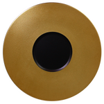 MFFDGF29GB Тарелка круглая,борт- цвет золотой d=29  см., плоская, фарфор, Metalfusion, RAK Porcelain, шт