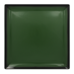 LEEDSQ30DG Тарелка квадратная  30х30 h=2 см., плоская, фарфор,цвет зеленый, Lea, шт