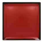 LEEDSQ30RD Тарелка квадратная  30х30 h=2 см., плоская, фарфор,цвет красный, Lea, шт