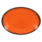 LENNOP32OR Тарелка овальная  32х23 см., плоская, фарфор,цвет оранжевый, Lea, RAK Porcelain, ОАЭ, шт