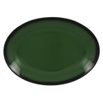 LENNOP36DG Тарелка овальная  36x27 см., плоская, фарфор,цвет зеленый, Lea, RAK Porcelain, ОАЭ, шт
