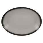 LENNOP36GY Тарелка овальная  36x27 см., плоская, фарфор,цвет серый, Lea, RAK Porcelain, ОАЭ, шт