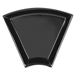 LXBS30BK Тарелка сегмент  30x12 см., плоская, цвет чёрный, фарфор, B.Concept, RAK Porcelain, ОАЭ, шт