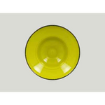 FRCLXD23GR Тарелка круглая 0.32л d=23 см., глубокая, цвет чёрный/зелёный, фарфор, FIRE, RAK Porcelai, шт