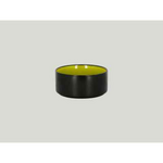 FRNOBW12GR Салатник круглый, цвет чёрный/зеленый d=12 h=5см., (0.48л)48 cl., фарфор, FIRE, шт