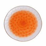 Тарелка круглая d=27 см,фарфор,оранжевый цвет The Sun P.L.