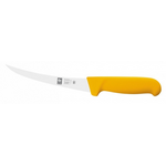 Нож обвалочный 150/290 мм. изогнутый (полугибкое лезвие) желтый  Poly Icel /1/