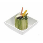 Салатник квадратный 7x7см, меламин, Sara, цвет белый H-2306