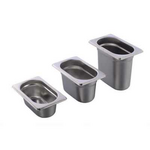 Гастроемкость стандартная, 0.6л., GN1/9-176x110h=65мм., нерж.сталь