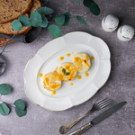 Блюдо овальное 30 см, фарфор,"Aristocrat-Gold". Noble