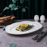 Блюдо овальное 36 см,фарфор, Aristocrat-Gold, Noble