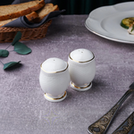 Набор соль+перец, фарфор, "Aristocrat-Gold". Noble