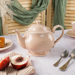 Чайник 1000 мл, фарфор,серия "Aristocrat-Peach Tea", Noble