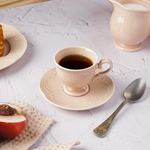 Кофейная пара 100 мл, фарфор,серия "Aristocrat-Peach Tea", Noble