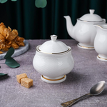 Сахарница 200 мл, фарфор, "Aristocrat-Gold". Noble