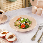 Тарелка 23 см, фарфор,серия "Aristocrat-Peach Tea", Noble