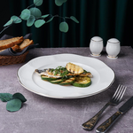 Тарелка 30 см, фарфор, "Aristocrat-Gold". Noble