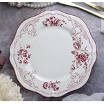 Тарелка мелкая d 21 см h 2 см, фарфор, Red Rose