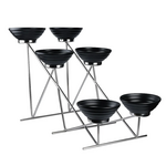 Стойка металлическая для выкладки + шесть салатников,66*40*44 см, P.L.--Hotelware
