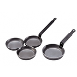 Сковорода для оладьев d=12 см. белая сталь (индукция) Carbone Steel De Buyer /1/10/