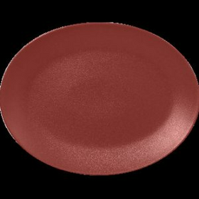NFNNOP36DR Тарелка овальная  36x27 см., плоская, фарфор, NeoFusion Magma(красный), RAK Porcelain, ОА, шт