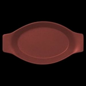 NFOPOD25DR Тарелка овальная -кроншель 25х14 см., , фарфор, NeoFusion Magma(красный), RAK Porcelain, , шт