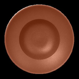 NFCLXD23BW Тарелка круглая  d=23 h=8 см., 320мл, глубокая, фарфор, NeoFusion Terra(коричневый), RAK , шт